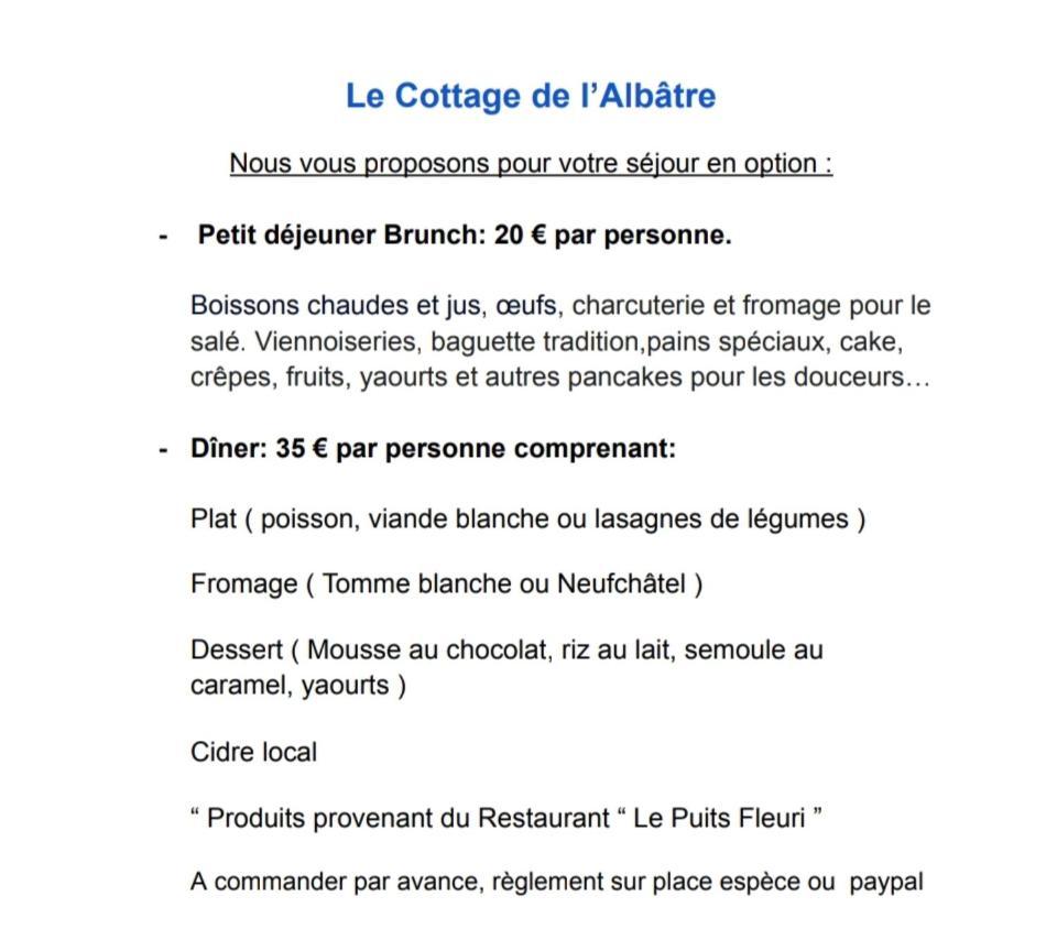 Le De L'albatre 2 Pers Jardin Parking A Sur